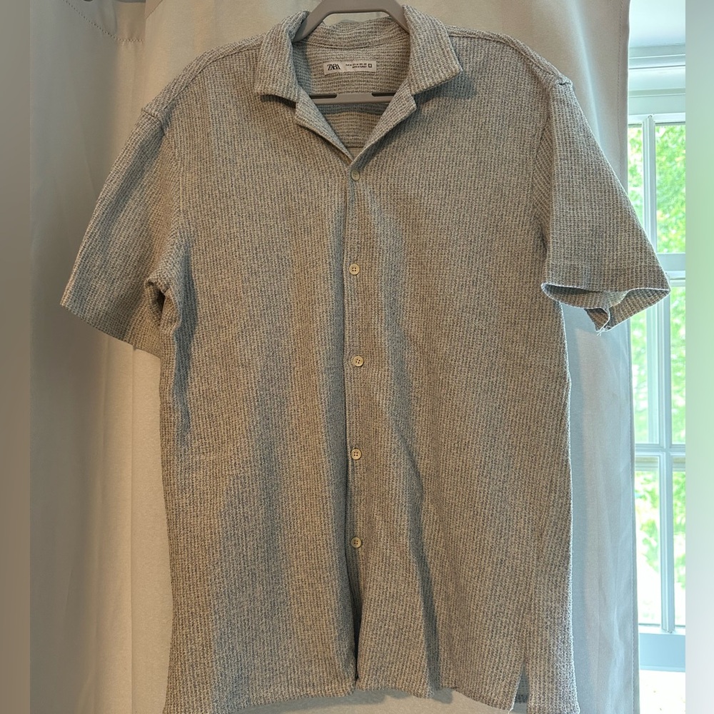 Zara blue Casual Button Down Shirt